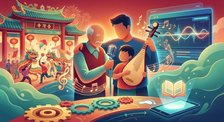 精選傳唱三代台灣本土歌曲,懷念父親的歌曲與節慶文化連結